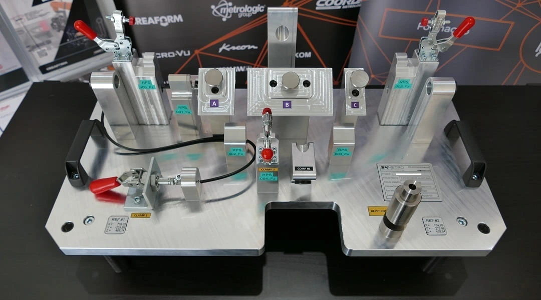 Fixture to be validated on a coordinate measuring machine