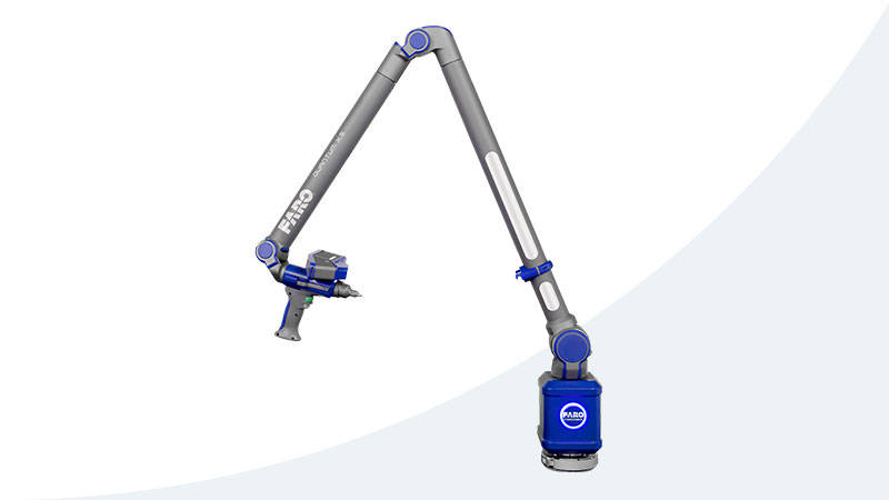 Braço de medição 3D Quantum X FaroArm Series da FARO em ambiente industrial