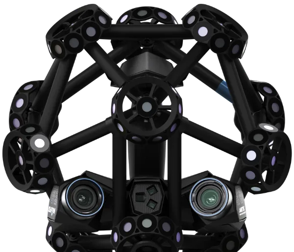 Escáner 3D industrial MetraSCAN BLACK con tracker para medición de grandes volúmenes