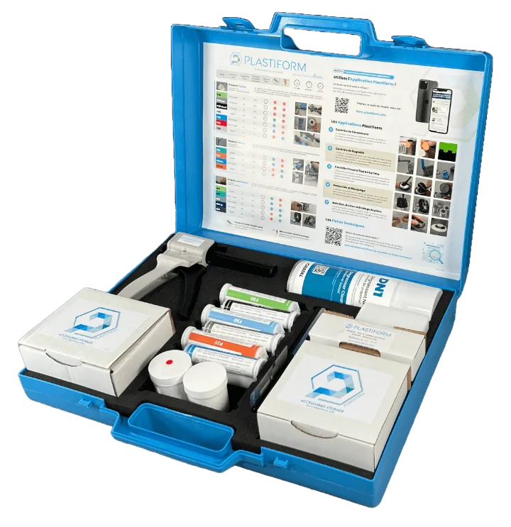 Mala ML-050 – O kit mais popular e com melhor valor, pasta de moldagem Plastiform em aplicação de controlo dimensional (imagem 1 de 1)