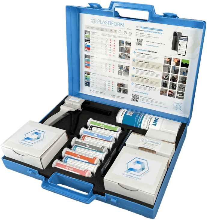 Mala ML-040 – O kit mais completo para começar, pasta de moldagem Plastiform em aplicação de controlo dimensional (imagem 1 de 2)