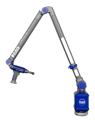 FARO Super 6DoF TrackArm hybrid system with laser tracker and measuring arm