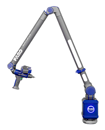 FARO Quantum X FaroArm Series 3D measuring arm in an industrial environment
